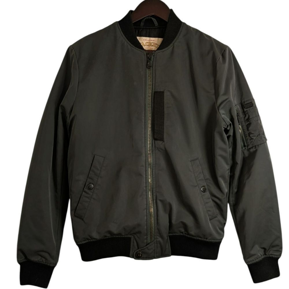 Chevignon World Traveler MA-1 Bomber Jacket - Olive Green - Small